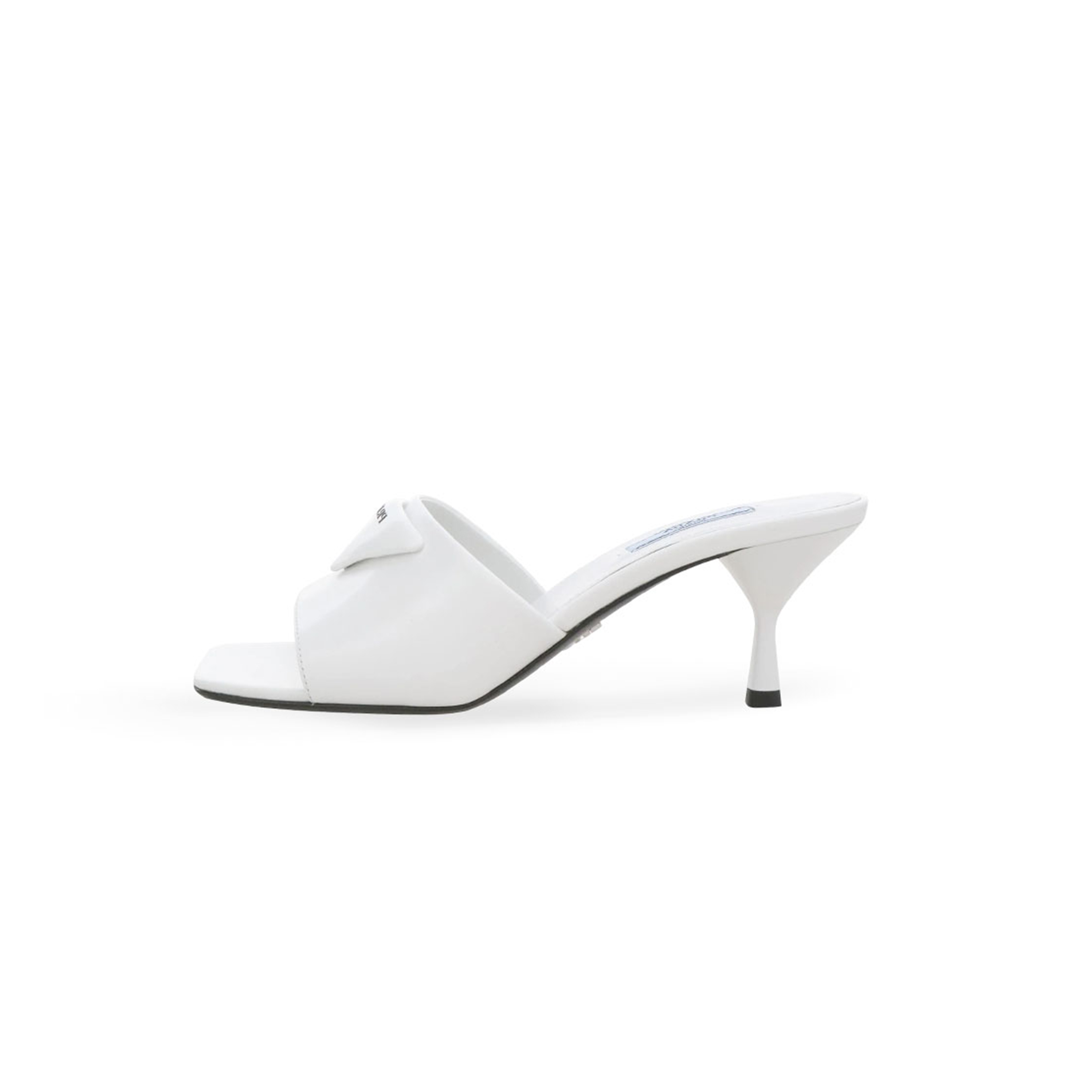 Pra*a womens white logo mules 1xx590